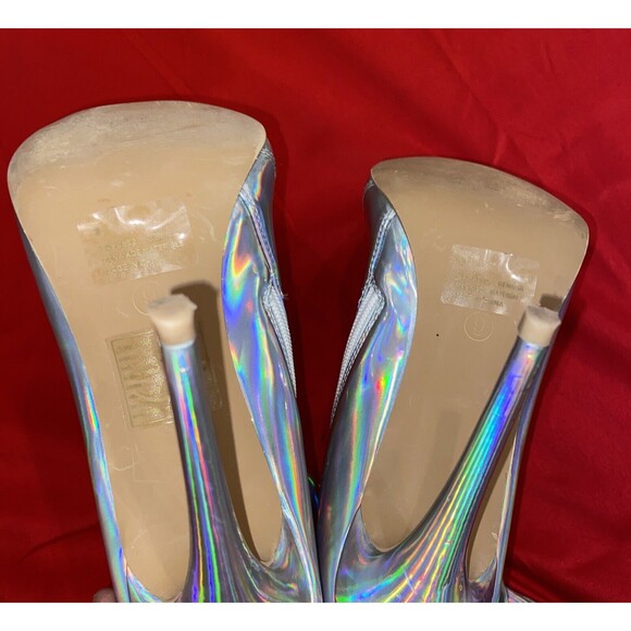 Cape Robbin Bemilia Holographic Thigh High Boots for Women Over the Knee 9M - Picture 16 of 16